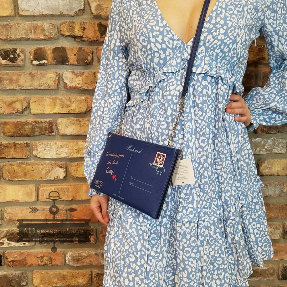 Kate Spade Bon Voyage River Postcard CROSSBODY - Picture 3 of 13